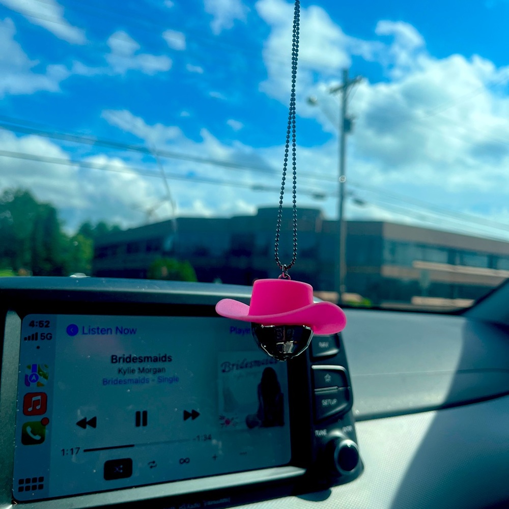 disco cowboy car charm